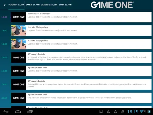 GAME ONE android App screenshot 0